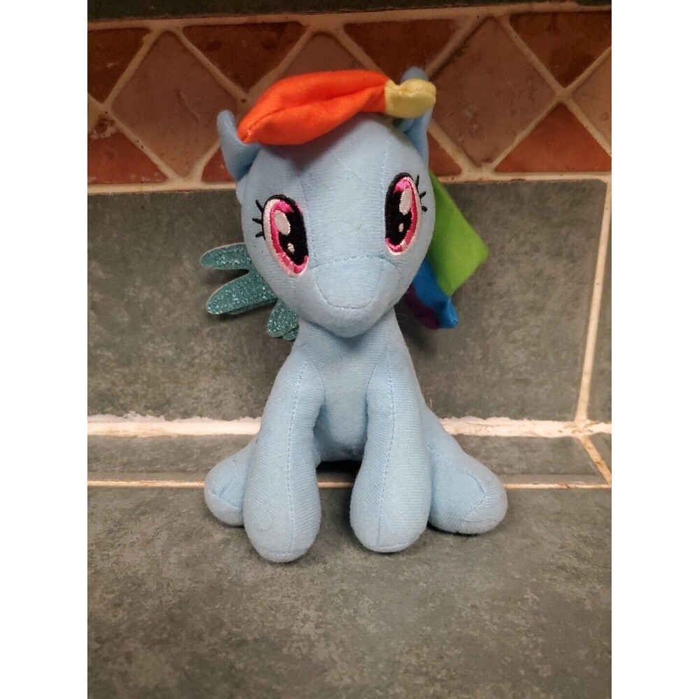 My Little Pony Rainbow Dash MLP TY Plush 6” Blue Stuffed Animal Plush Toy